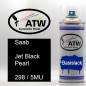 Preview: Saab, Jet Black Pearl, 298 / 5MU: 400ml Sprühdose, von ATW Autoteile West.